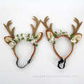 Cute Elk Christmas Cat Dog Hat Headwear